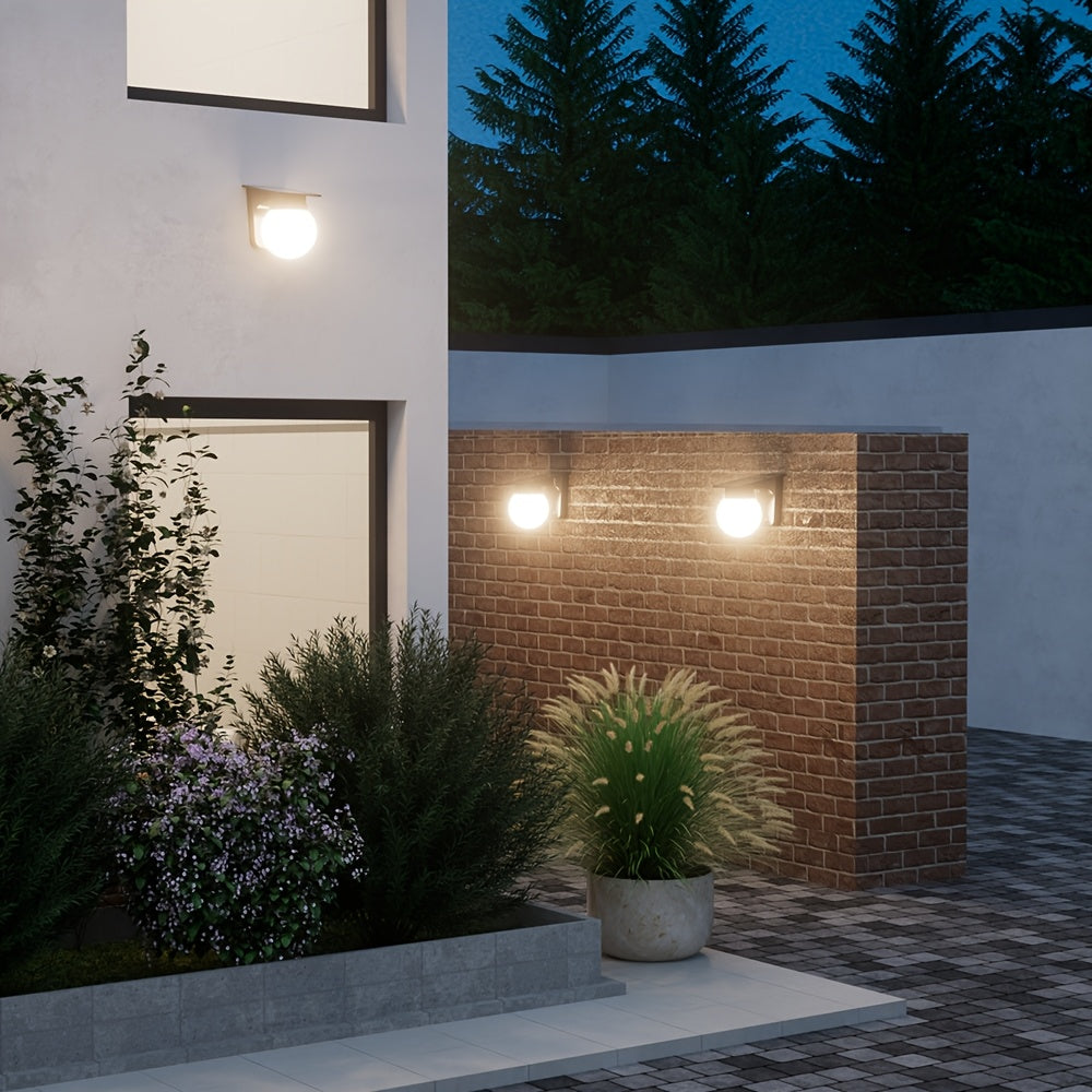 Solar Globe LED Wall Light | Smart Dimmable Outdoor Illumination