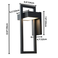 Modern Scandinavian Outdoor Wall Light – Sleek Aluminium LED Wall Lamp