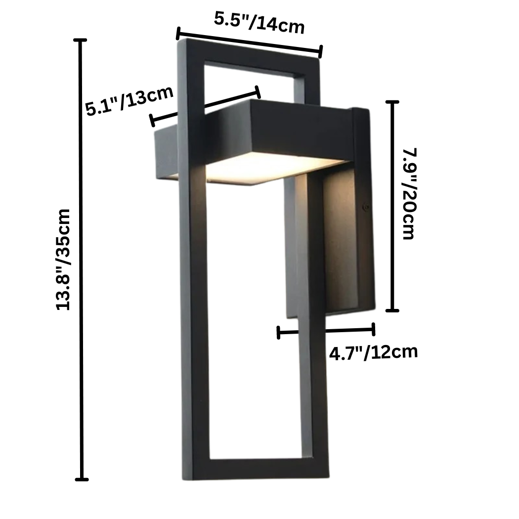 Modern Scandinavian Outdoor Wall Light – Sleek Aluminium LED Wall Lamp