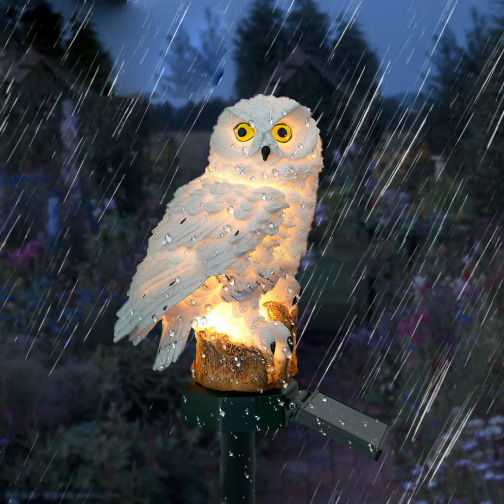 Solar Garden Owl Pathway Stake Light – Charming Outdoor Illumination