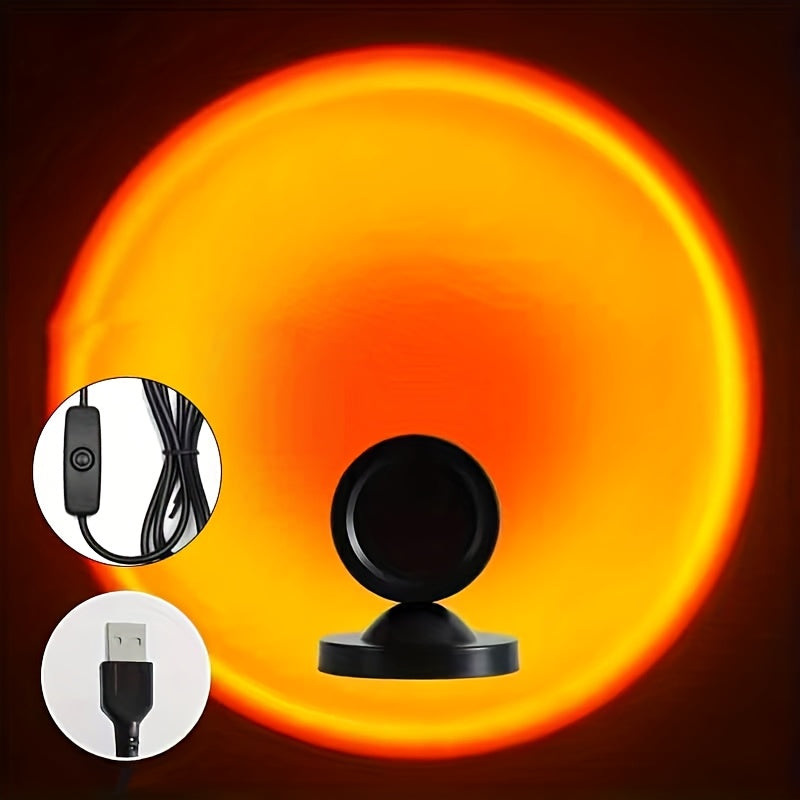 Sunset Projection Lamp | USB-Powered Ambient Mood Light