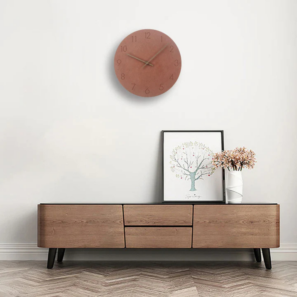 Nork Minimalist Wall Clock – Contemporary Wooden Design