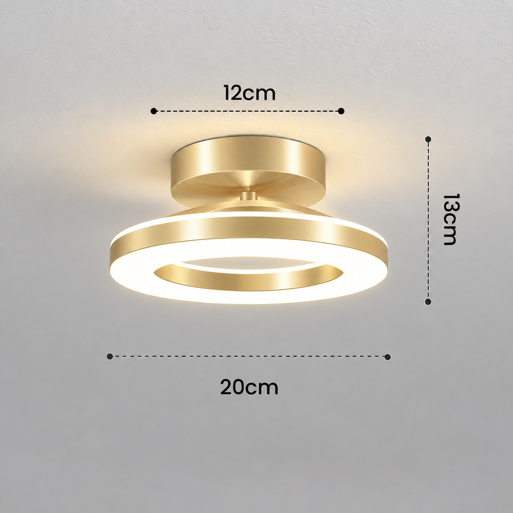 Modern Acrylic Round LED Ceiling Light for Hallways & Entryways