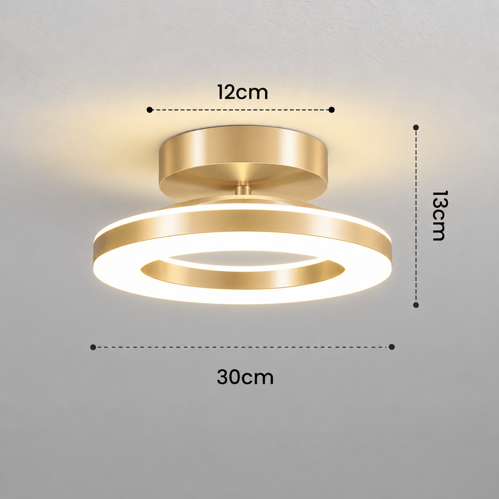 Modern Acrylic Round LED Ceiling Light for Hallways & Entryways