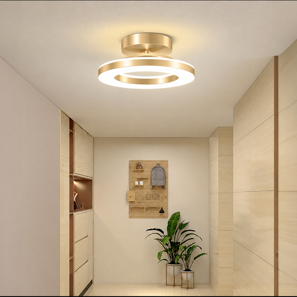 Modern Acrylic Round LED Ceiling Light for Hallways & Entryways