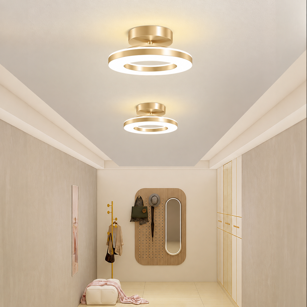 Modern Acrylic Round LED Ceiling Light for Hallways & Entryways