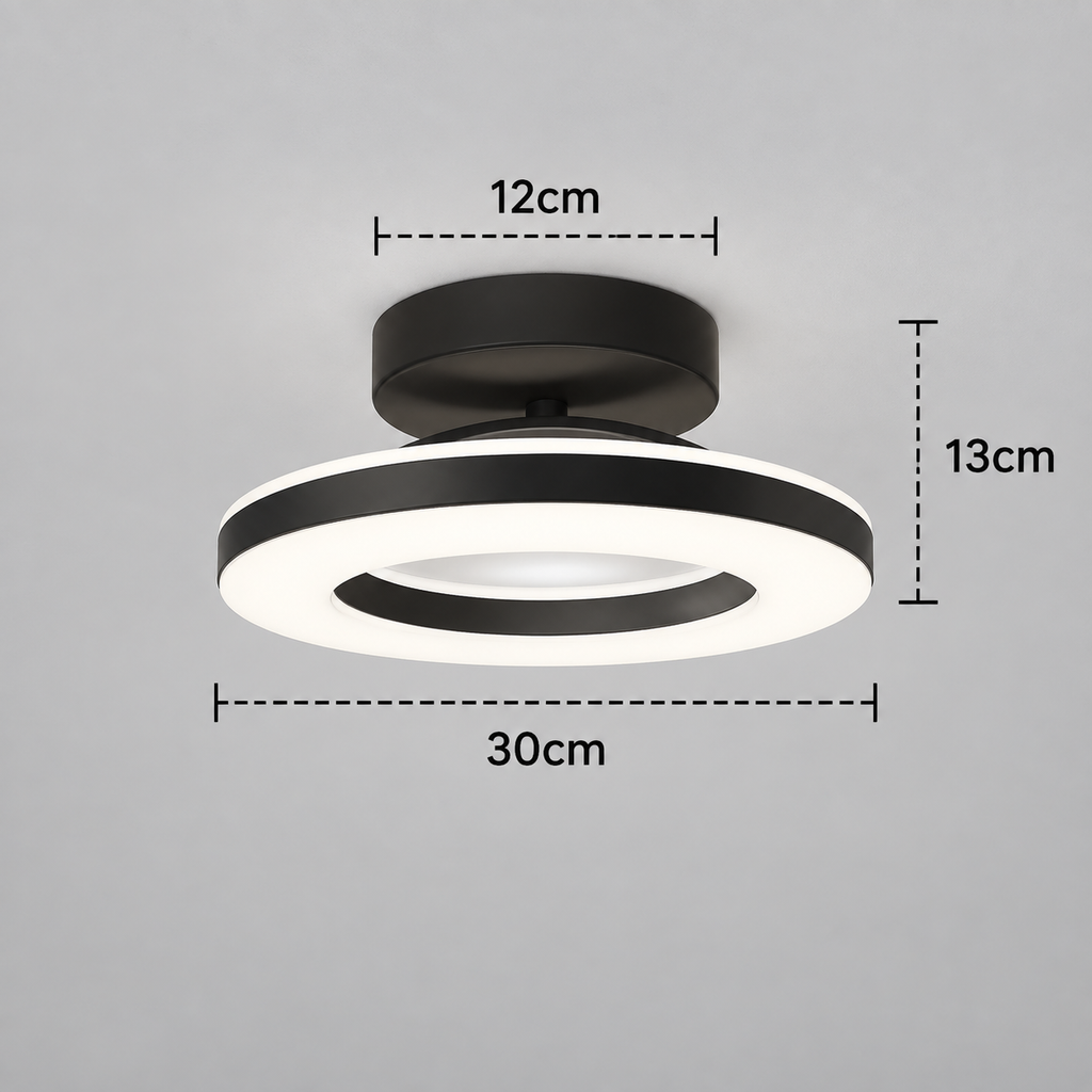 Modern Acrylic Round LED Ceiling Light for Hallways & Entryways