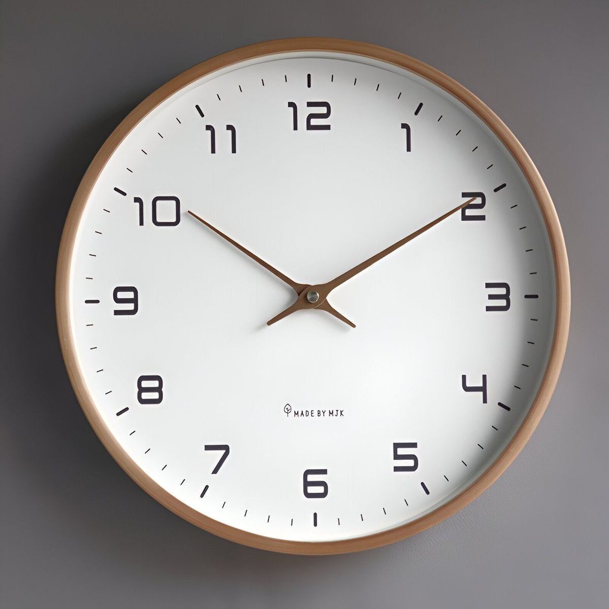 Nordic Wall Clock | Minimalist Wooden Frame with Elegant Modern Design