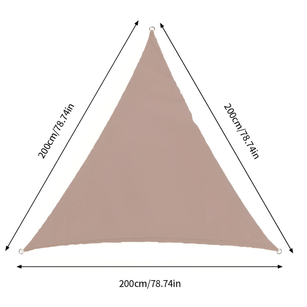 TriBlocker Waterproof UV-Protective Triangle Shade Sail for Stylish Outdoor Coverage