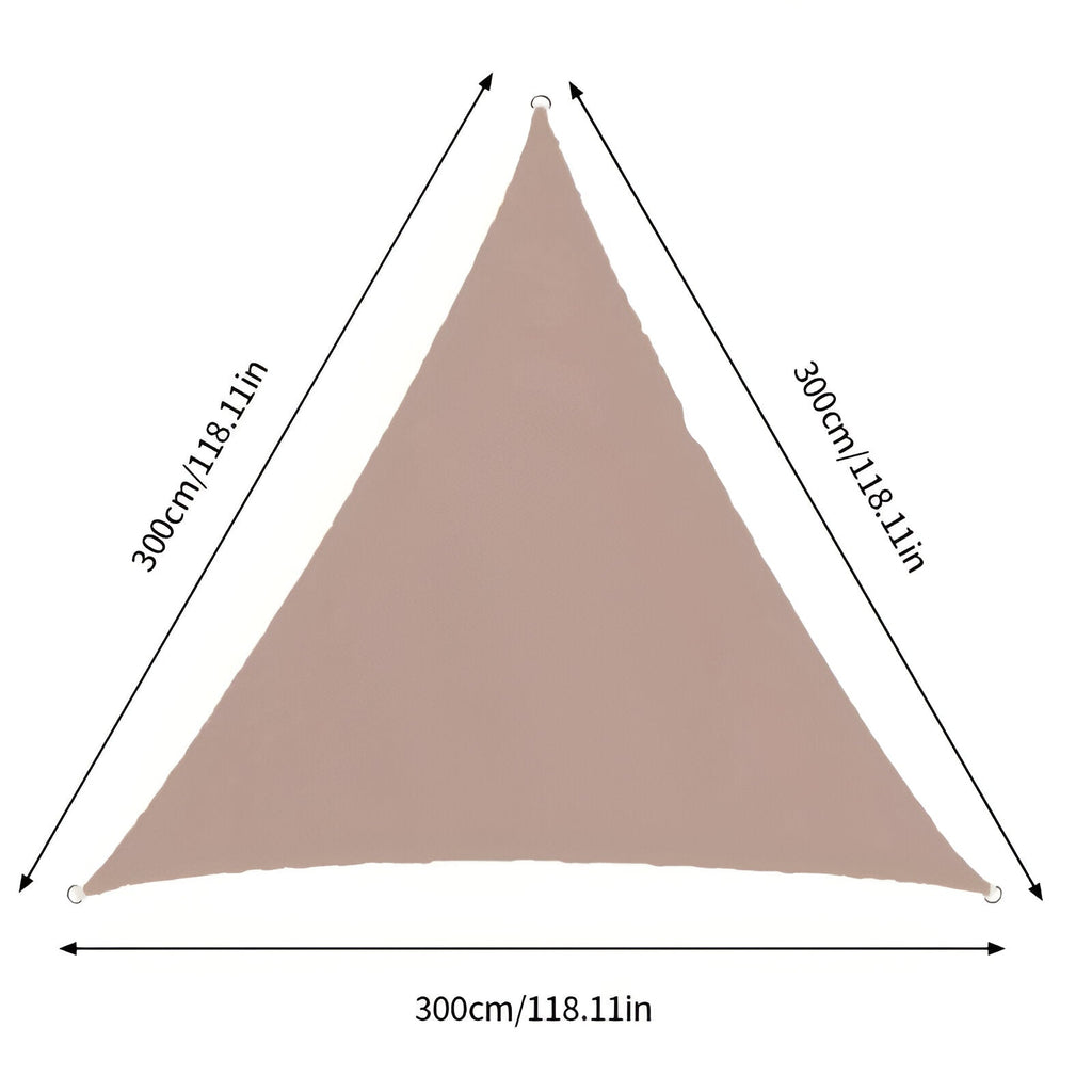 TriBlocker Waterproof UV-Protective Triangle Shade Sail for Stylish Outdoor Coverage