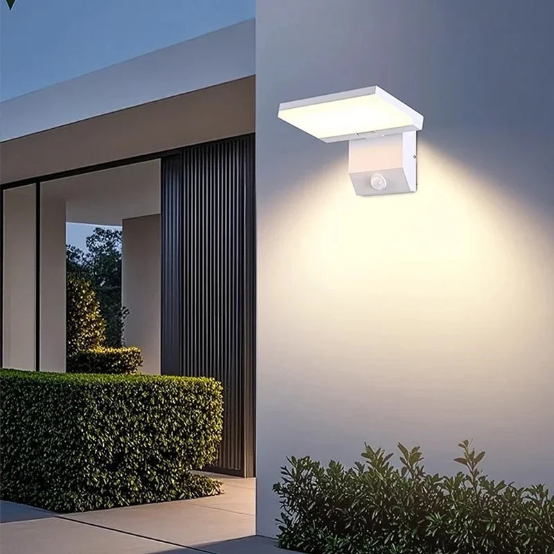 LumiFold Outdoor Wall Light – IP65 Waterproof, with Optional Motion Sensor