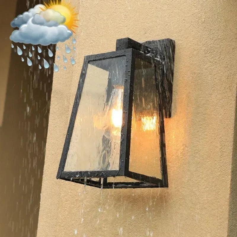 Verona Outdoor Wall Lamp | Modern European Lantern-Style Light