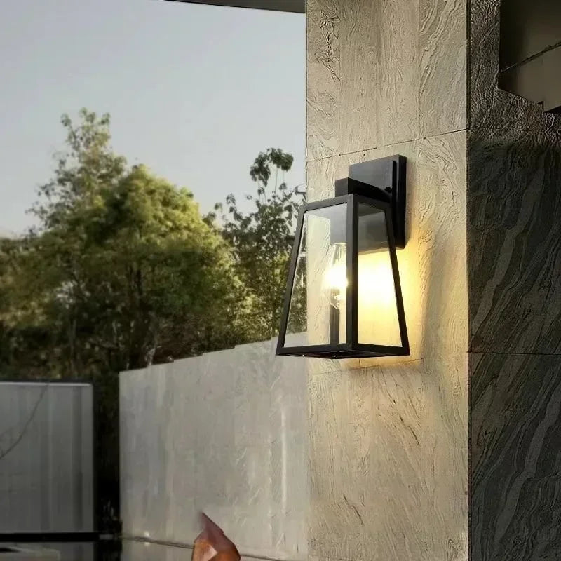 Verona Outdoor Wall Lamp | Modern European Lantern-Style Light