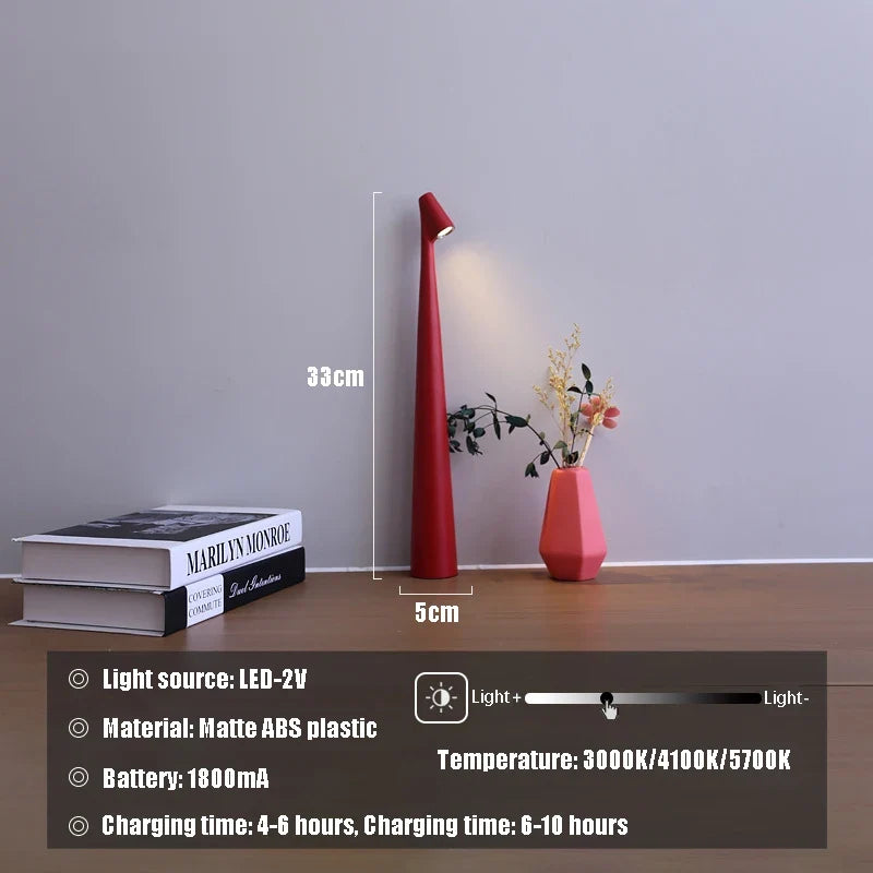 Glowora | Rechargeable LED Table Lamp with Touch Dimming
