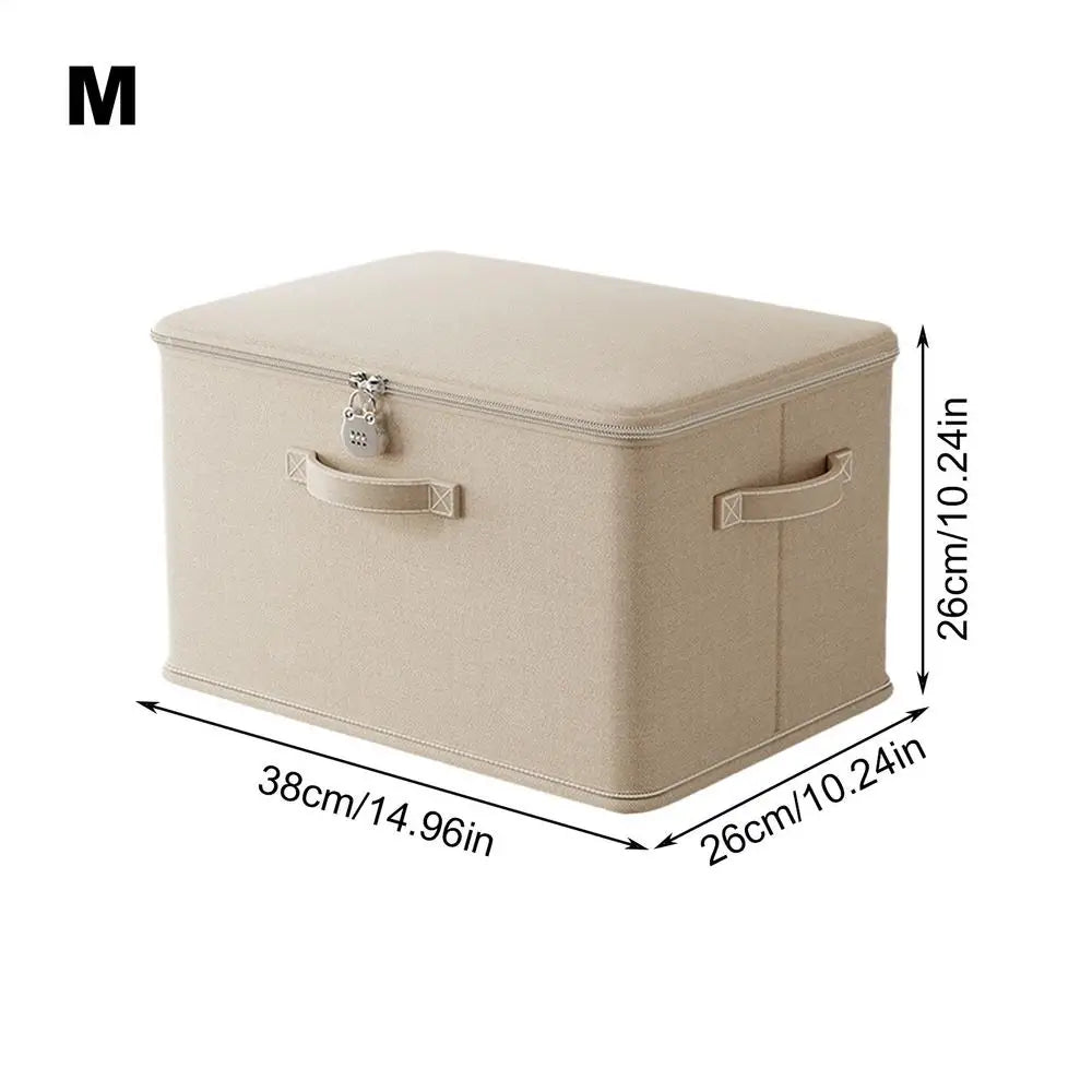 SecureNest Lockable Storage Box – Stackable Home Organizer