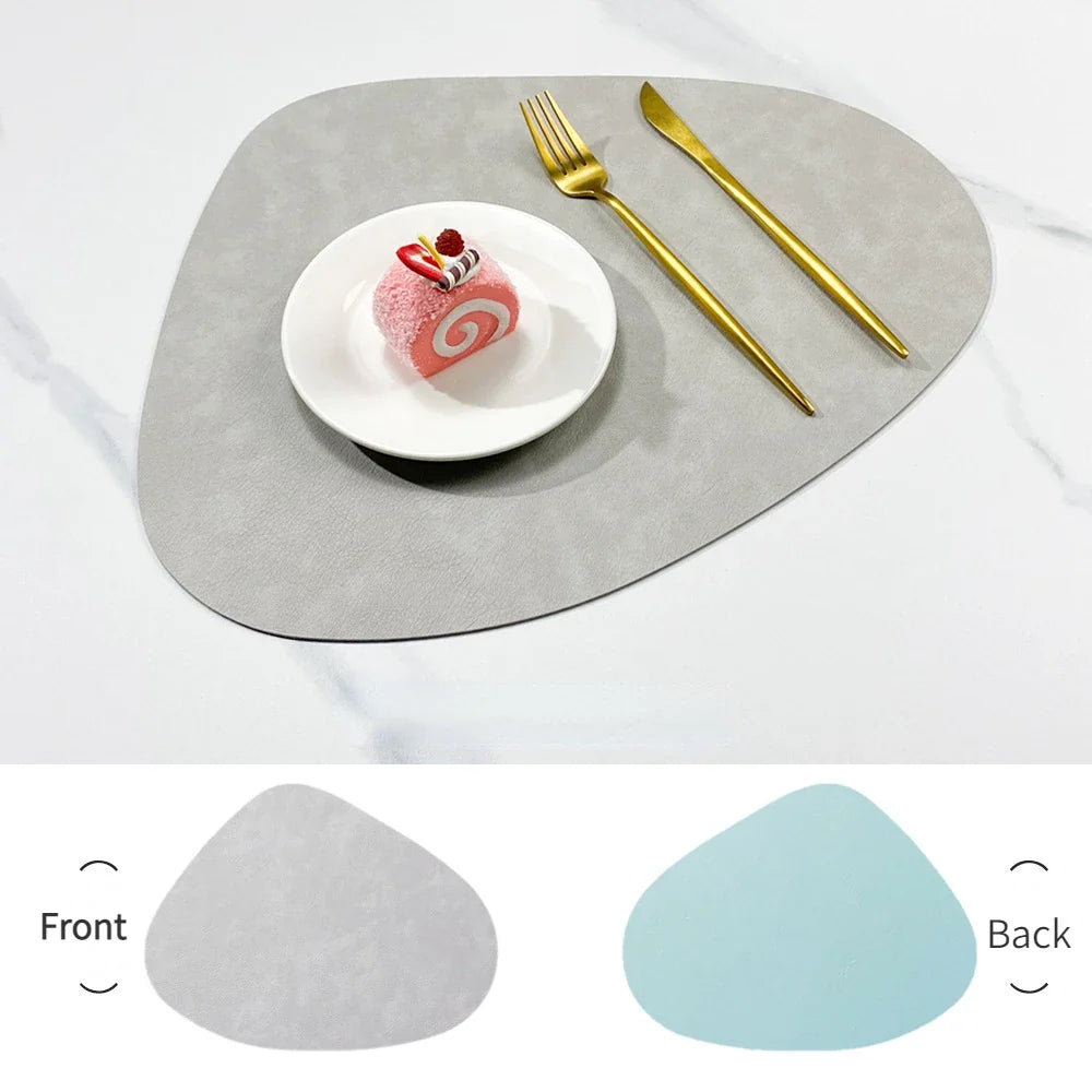 NordicDrop | Premium Double-Sided Faux Leather Placemats | Non-Slip, Heat-Resistant & Easy to Clean