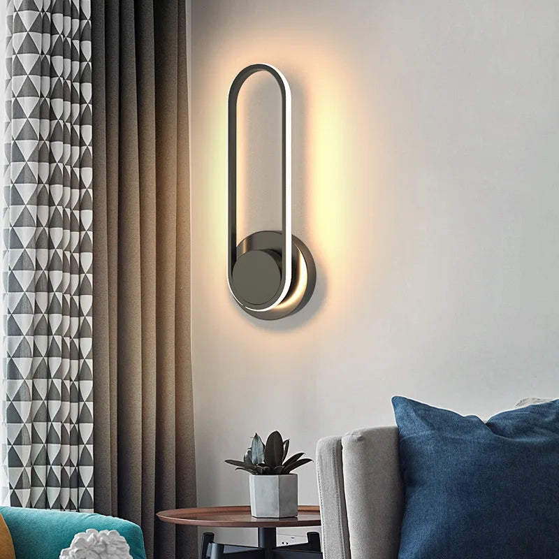 Modern LED Wall Light | 330° Rotating Aluminum Sconce