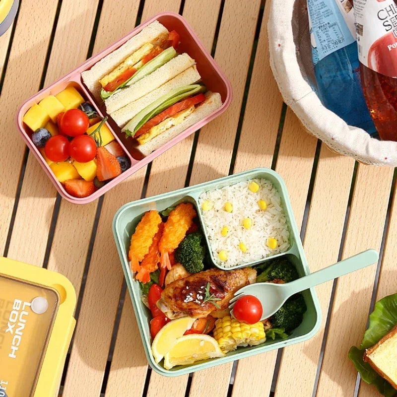 BentoGo Lunch Box | Leak-Proof Portable Bento with Cutlery – Microwave & Dishwasher Safe