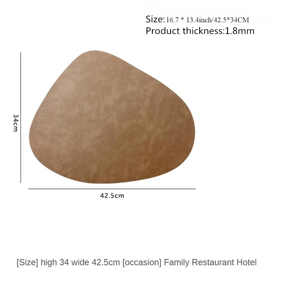 NordicDrop | Premium Double-Sided Faux Leather Placemats | Non-Slip, Heat-Resistant & Easy to Clean