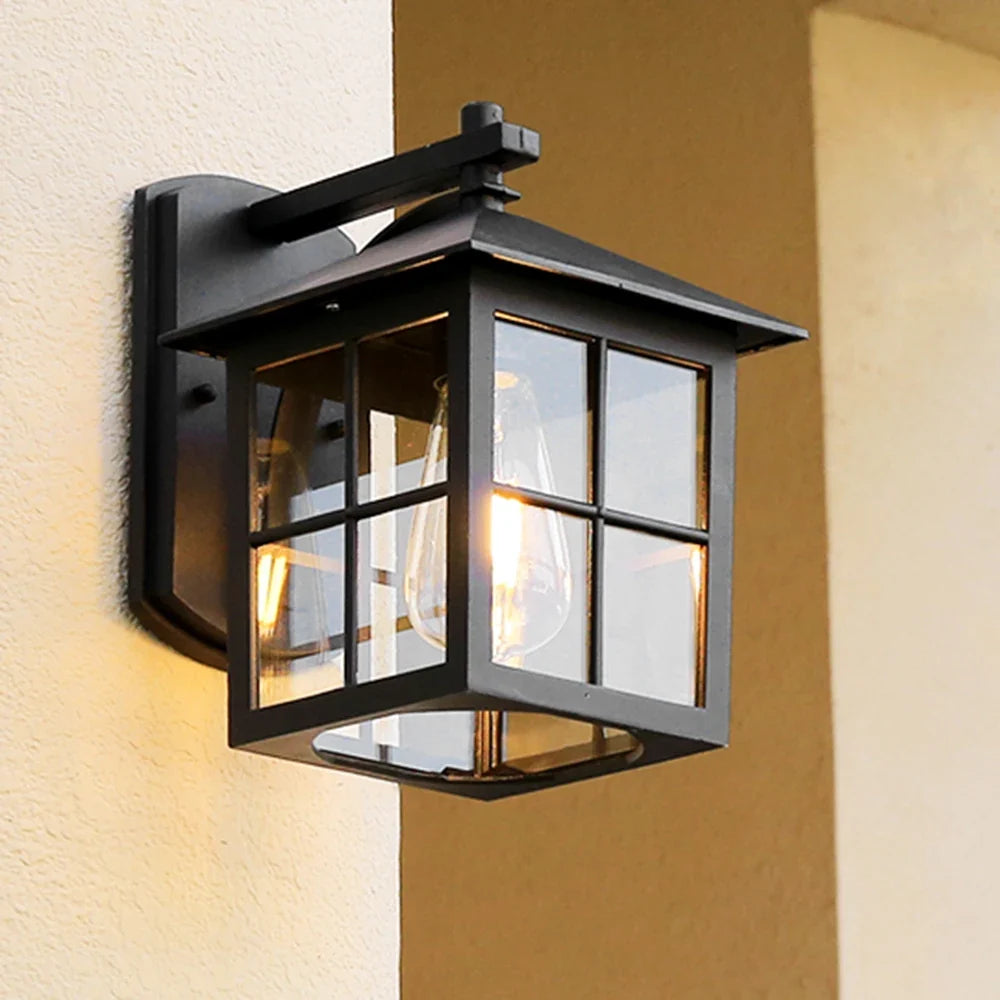 Camden Vintage Outdoor Wall Lamp – E27 Lantern-Style Sconce