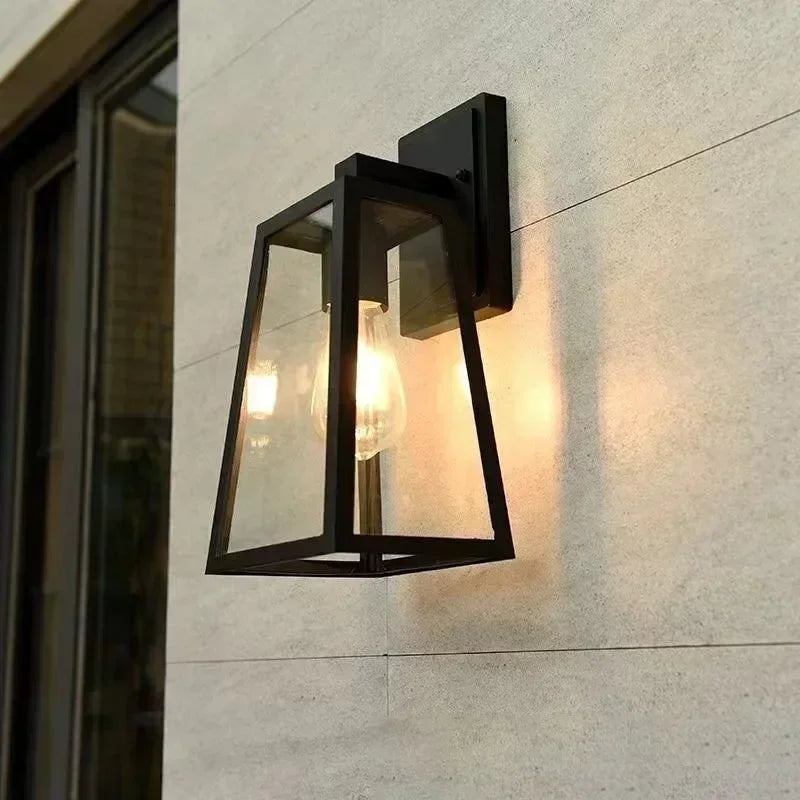 Verona Outdoor Wall Lamp | Modern European Lantern-Style Light