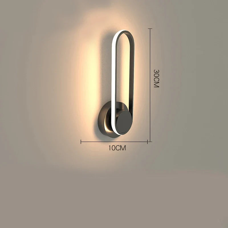 Modern LED Wall Light | 330° Rotating Aluminum Sconce
