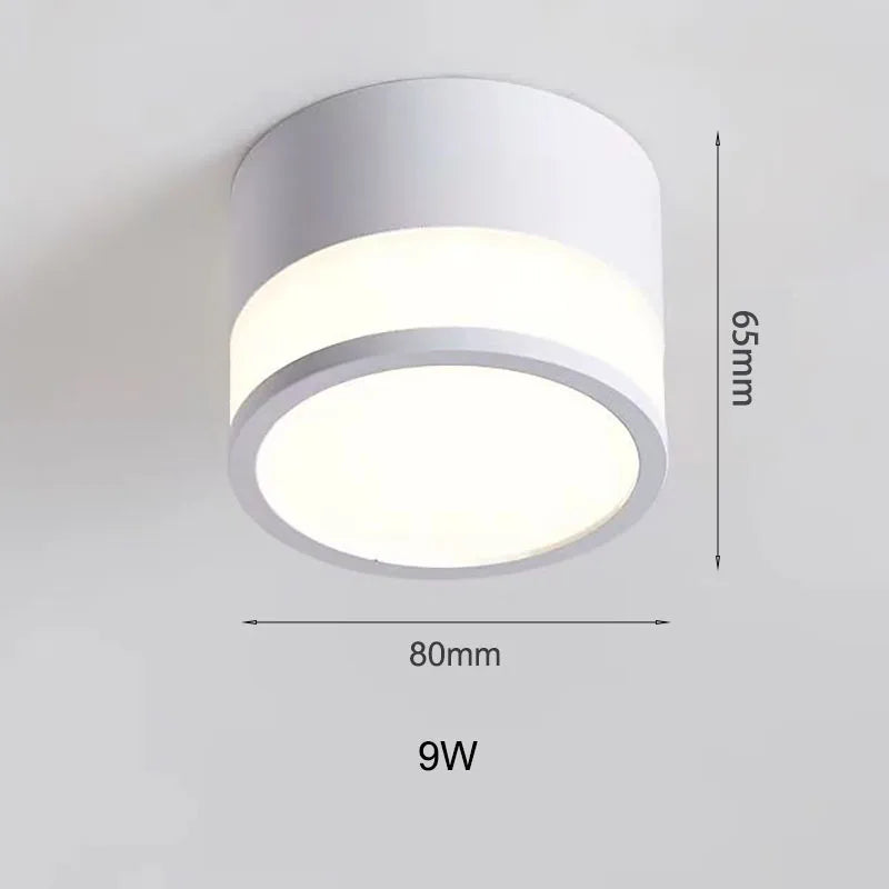 Nordic Surface-Mounted LED Downlight – 9W/15W Modern Ceiling Light