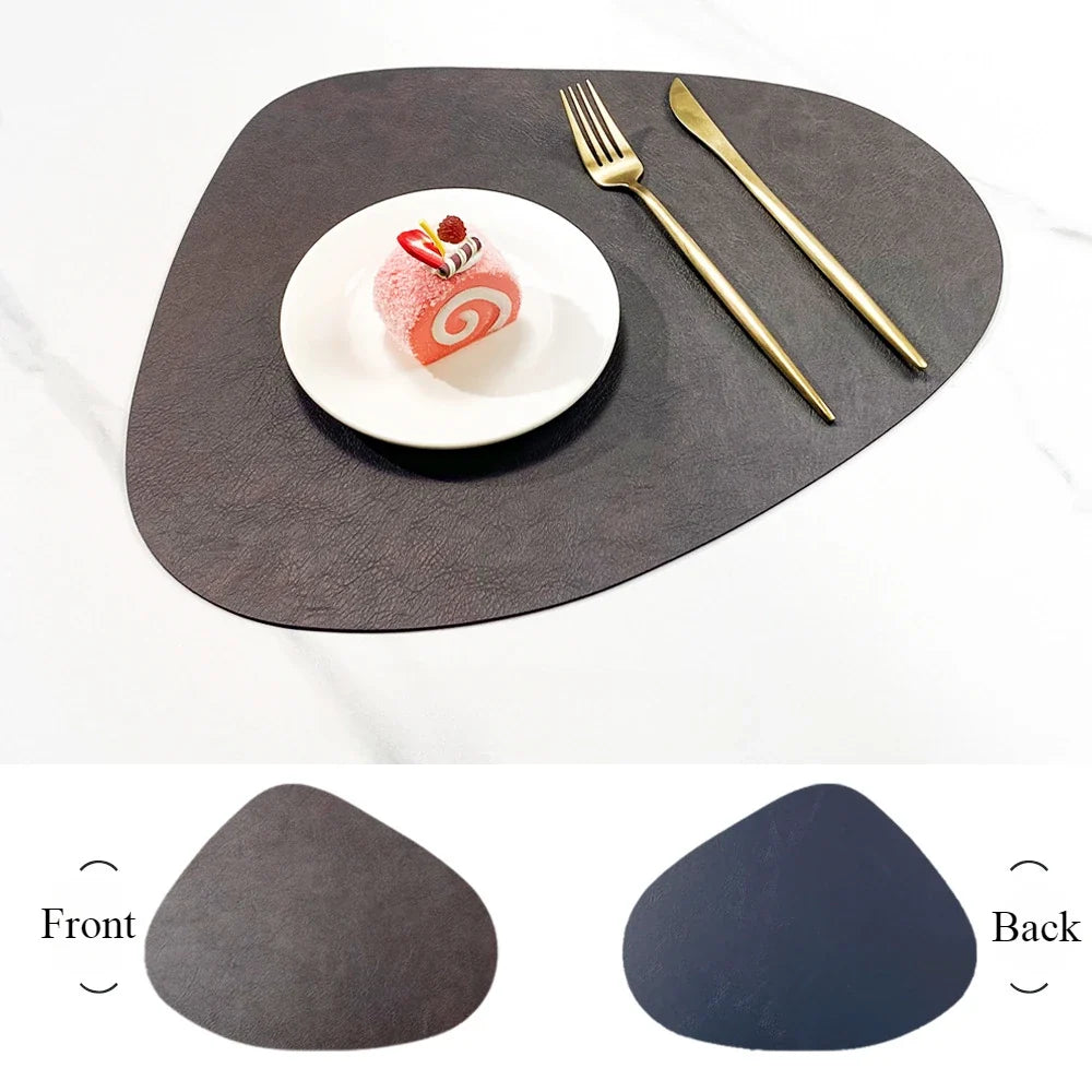 NordicDrop | Premium Double-Sided Faux Leather Placemats | Non-Slip, Heat-Resistant & Easy to Clean