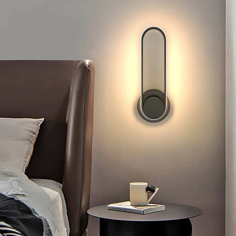 Modern LED Wall Light | 330° Rotating Aluminum Sconce