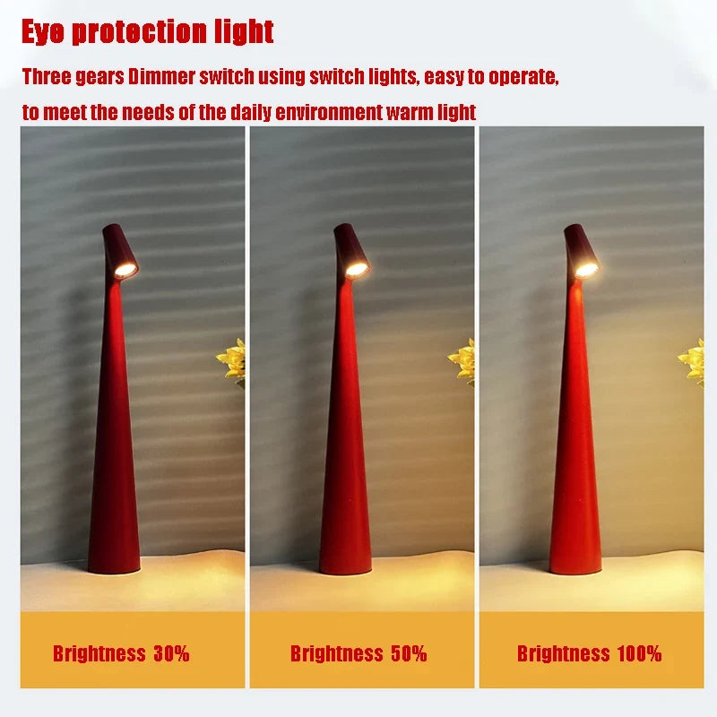 Glowora | Rechargeable LED Table Lamp with Touch Dimming