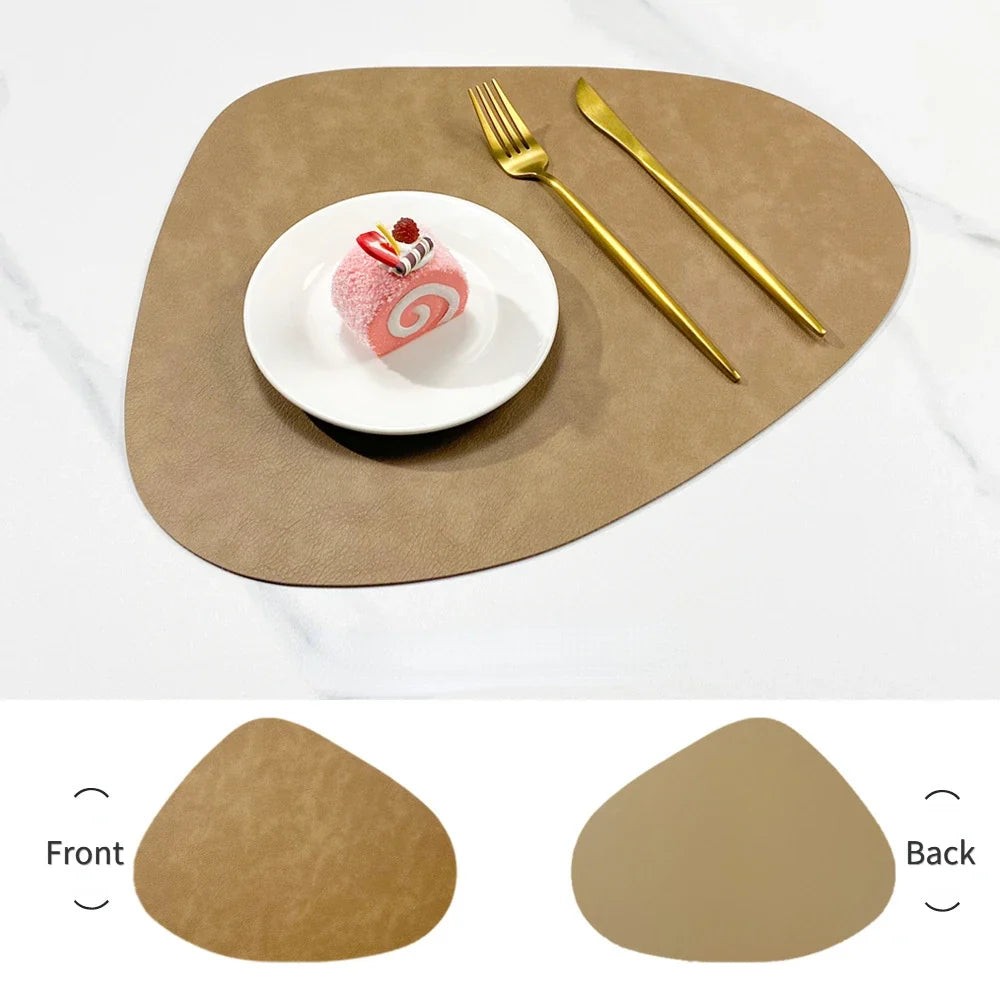 NordicDrop | Premium Double-Sided Faux Leather Placemats | Non-Slip, Heat-Resistant & Easy to Clean