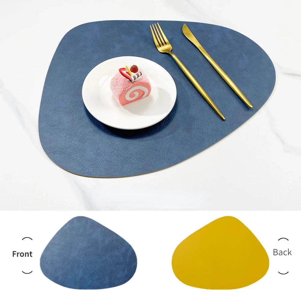NordicDrop | Premium Double-Sided Faux Leather Placemats | Non-Slip, Heat-Resistant & Easy to Clean