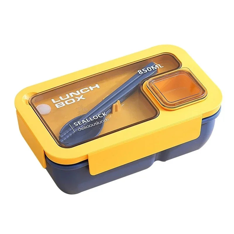 BentoGo Lunch Box | Leak-Proof Portable Bento with Cutlery – Microwave & Dishwasher Safe