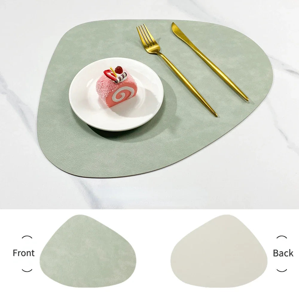 NordicDrop | Premium Double-Sided Faux Leather Placemats | Non-Slip, Heat-Resistant & Easy to Clean