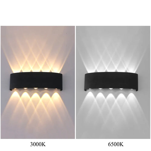 Modern LED Outdoor Wall Light, Up & Down Exterior Sconce, Contemporary Garden Patio Lighting, Waterproof Porch Entryway Lamp, Indoor Outdoor Home Décor Light