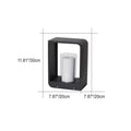 Modern Square Outdoor LED Light | Waterproof Solar-Powered Lighting Fixture