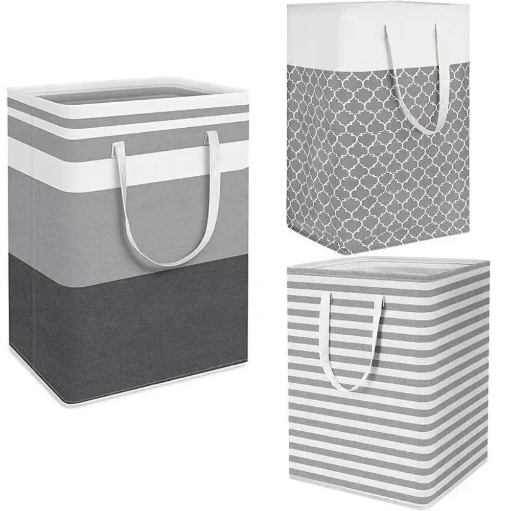 Lauva | 75L Waterproof Laundry Basket | Foldable Fabric Clothes Hamper with Durable Handles