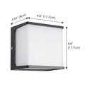 AeroCube Modern Outdoor Wall Light with Waterproof LED Illumination