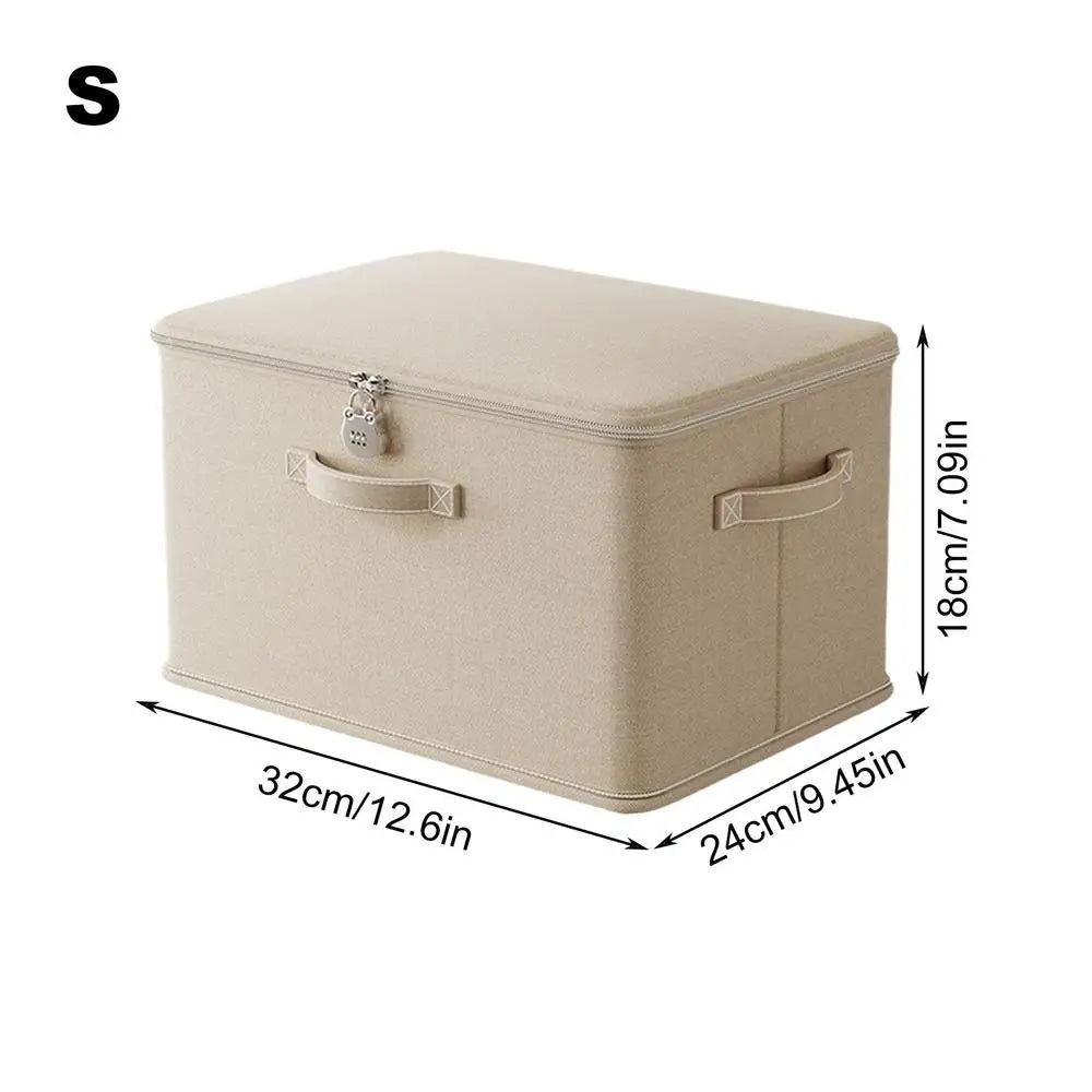 SecureNest Lockable Storage Box – Stackable Home Organizer