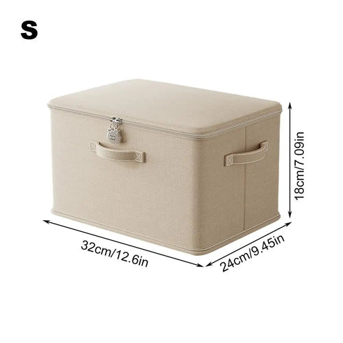 SecureNest Lockable Storage Box – Stackable Home Organizer