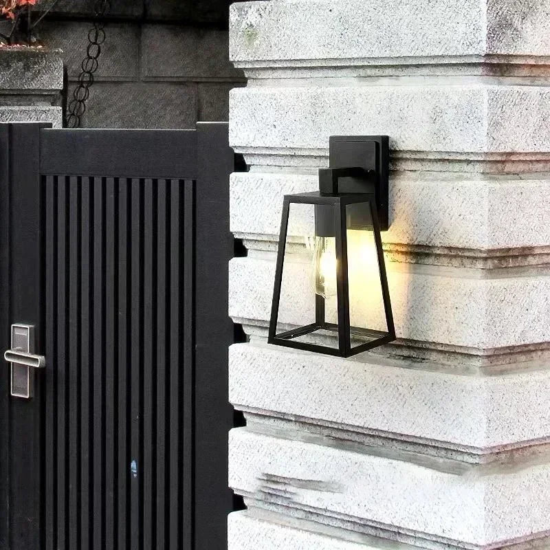 Verona Outdoor Wall Lamp | Modern European Lantern-Style Light
