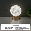 Stellora | 3D Crystal LED Night Light with Rechargeable Touch Dimming Glow