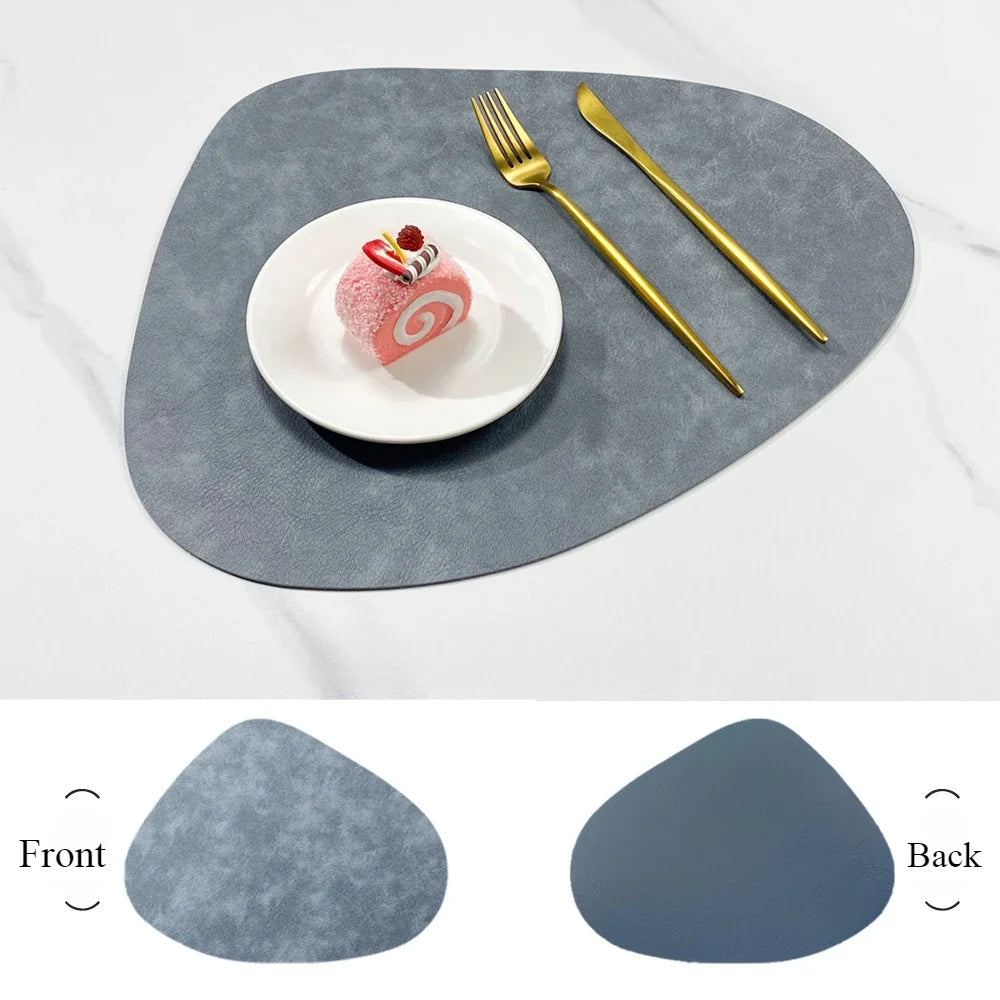 NordicDrop | Premium Double-Sided Faux Leather Placemats | Non-Slip, Heat-Resistant & Easy to Clean