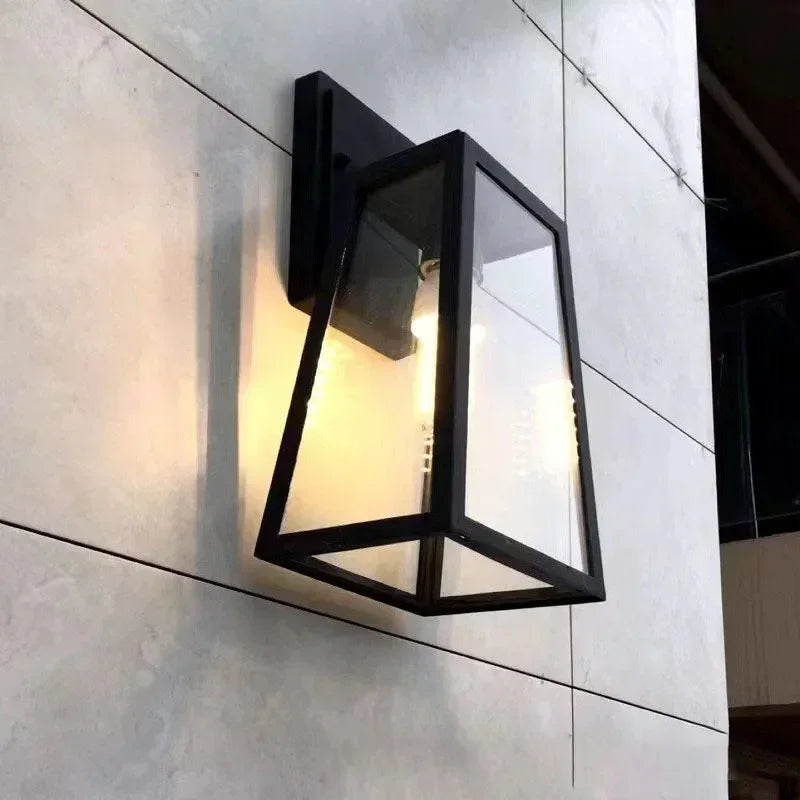 Verona Outdoor Wall Lamp | Modern European Lantern-Style Light