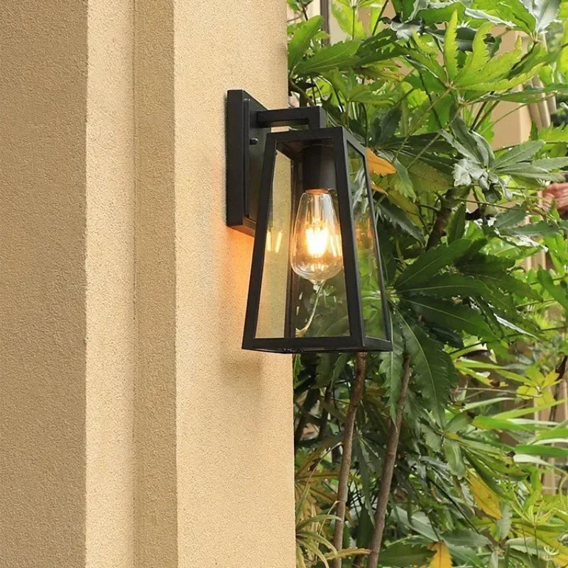 Verona Outdoor Wall Lamp | Modern European Lantern-Style Light