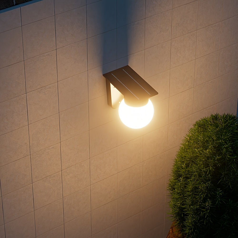 Solar Globe LED Wall Light | Smart Dimmable Outdoor Illumination