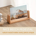 U-Shaped Acrylic & Wood Photo Frame – Modern Minimalist Home Décor Display