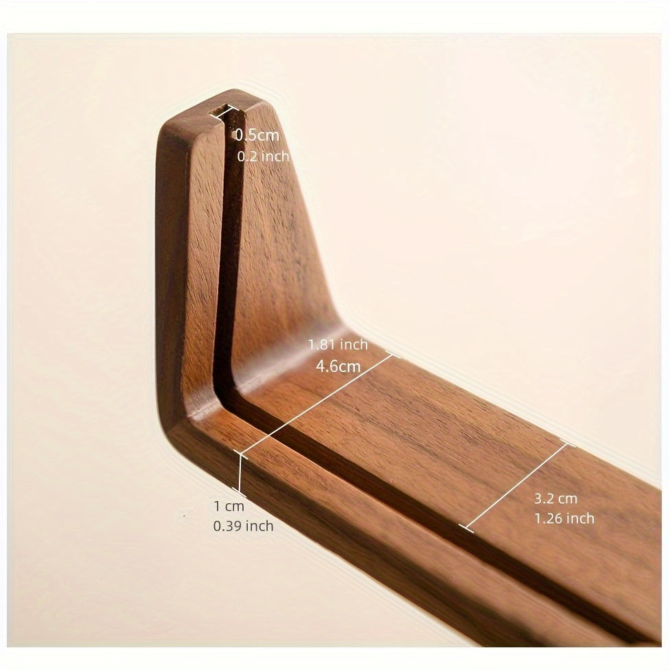 U-Shaped Acrylic & Wood Photo Frame – Modern Minimalist Home Décor Display