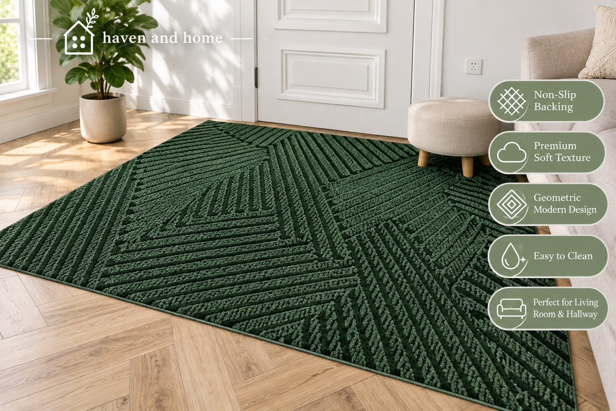 HavenGuard™ Non-Slip Door Mat – Dirt-Resistant Entryway Rug