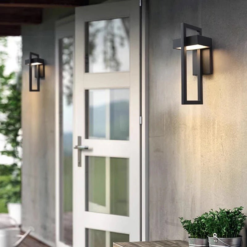 Modern Scandinavian Outdoor Wall Light – Sleek Aluminium LED Wall Lamp
